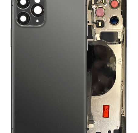 Back Housing Frame with Small Components Pre-Installed for iPhone 11 Pro (NO LOGO) (SPACE GRAY)