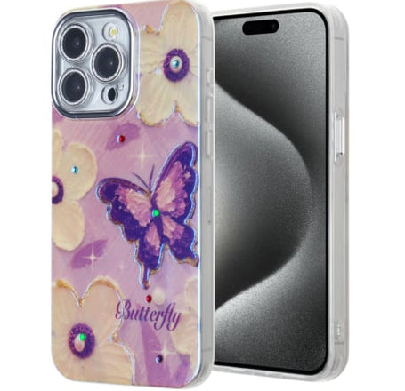 BLUE Light Injection Case - BUTTERFLY for iPhone 15 Pro (Only Ground Shipping)