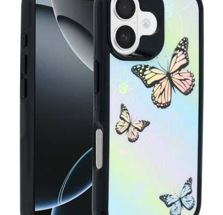 New Fashion Heavy Duty Case - BUTTERFLY for iPhone 16 (Only Ground Shipping)