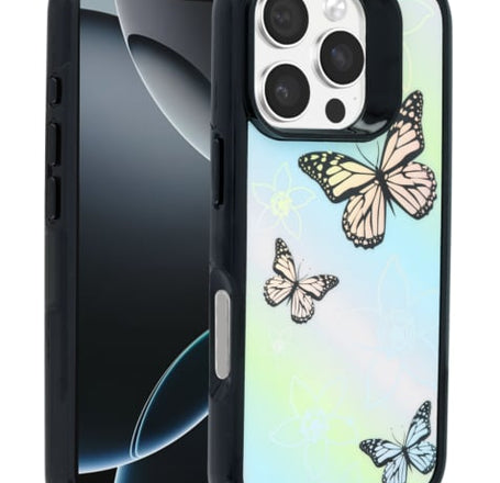 New Fashion Heavy Duty Case - BUTTERFLY for iPhone 16 Pro (Only Ground Shipping)