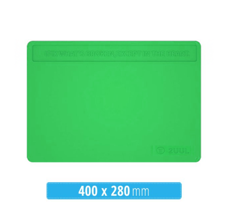 2UUL ST81 Heat Resisting Silicone Pad with Anti Dust Coating 400*280mm - GREEN (Only Ground Shipping)