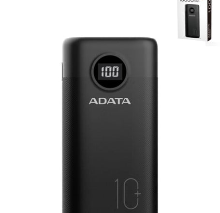 Adata UL Certified Power Bank Quick Charge 3.0 w/ Led Display (BLACK) (10000mAh)