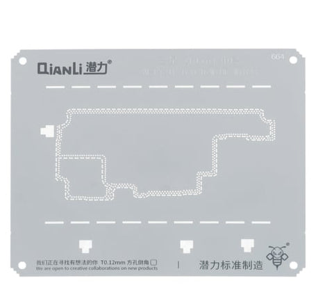 QianLi 3D Stencil Middle Frame for Galaxy Z Flip 4 F721 ( SM-F721U/B/O/D/W/BE/W7023)