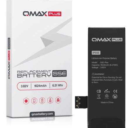 QMAX Plus Replacement Battery for iPhone 5SE (1624mAh)