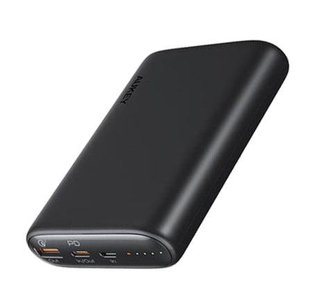 Aukey Slim PD 20W USB-C Power Bank w/ USB C-C Cable- BLACK (15000 mAh)