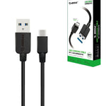 Esoulk USB A-C Round Charging Cable (BLACK) (5ft)