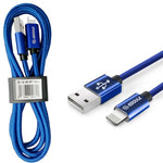 Esoulk USB A-L Braided Charging Cable (BLUE) (3ft)