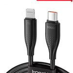 Toocki USB C-L Fast Charging Data Cable (BLACK) (27W) (6ft)