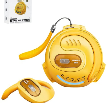 Transformers Ear Hanging Wireless Earphone (TF-T07) - YELLOW