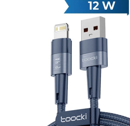 Toocki USB A-L Fast Charging Data Cable (BLUE) (12W) (3ft)