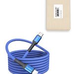 Esoulk USB C-C Braided Charging Cable (BLUE) (4ft)