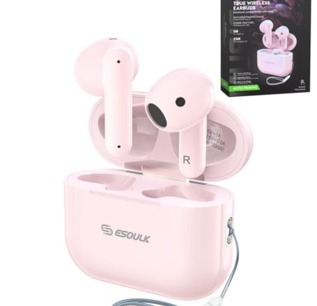 Esoulk New True Wireless Earbuds (PINK)