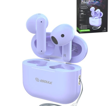 Esoulk New True Wireless Earbuds (PURPLE)