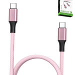 Esoulk USB C to C Charging & Data Sync Cable (PINK) (100W) (6FT)