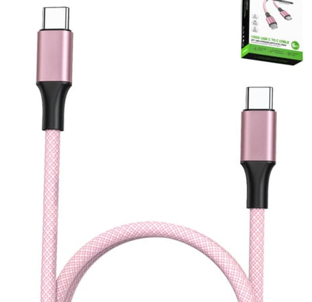 Esoulk USB C to C Charging & Data Sync Cable (PINK) (100W) (6FT)