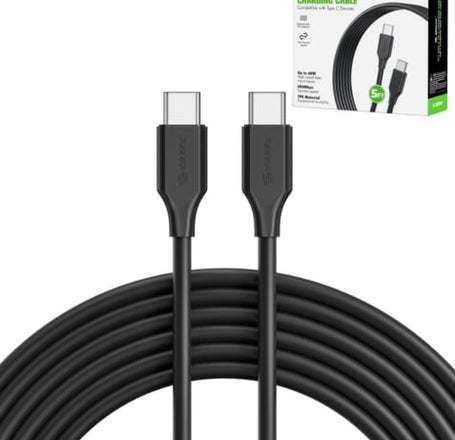 Esoulk C to C Fast Charging Cable (BLACK) (60W) (5FT)