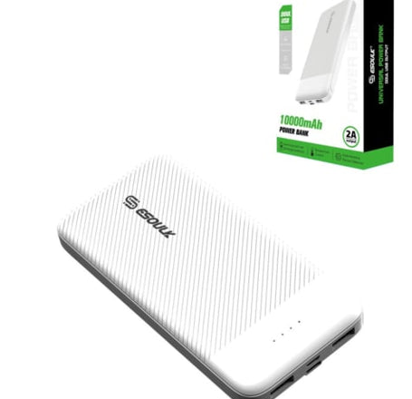 Esoulk Universal PowerBank (10000mAh) (WHITE) (Only Ground Shipping)