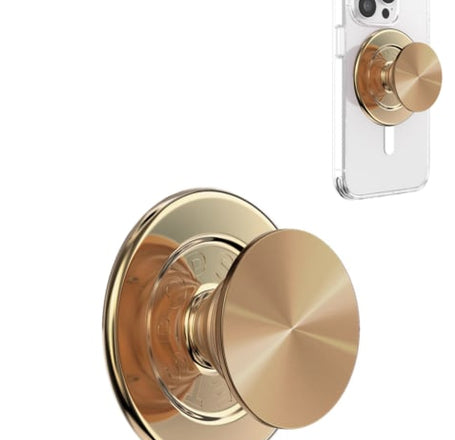 PopSockets - MagSafe PopGrip - Aluminum Radial Gold