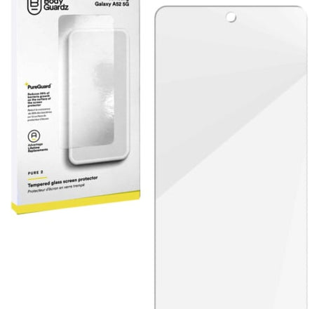 BodyGuardz Clear Tempered Glass for Galaxy A52 5G (A526 / 2021)