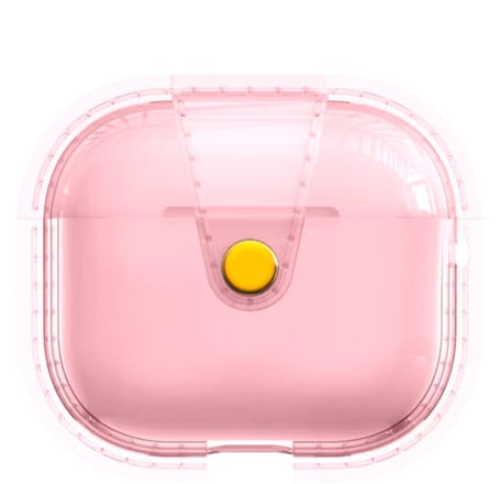 Soft Silicone Transparent Case - PINK for Airpods 4th Gen (Only Ground Shipping)