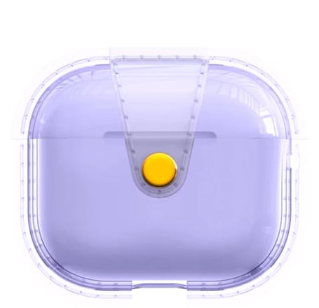 Soft Silicone Transparent Case - PURPLE for Airpods 4th Gen (Only Ground Shipping)