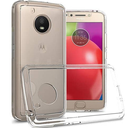 Motorola E4 Hybrid Case with Air Cushion Technology -CLEAR (Only Ground Shipping)