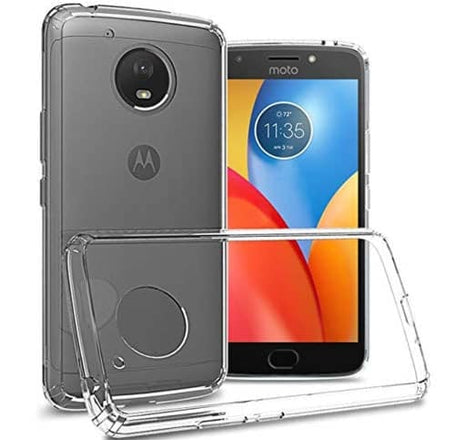 Motorola E4 Plus Hybrid Case with Air Cushion Technology -CLEAR (Only Ground Shipping)