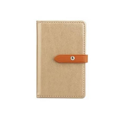 Universal Back Phone Leather Wallet Cash ID Credit Card Slot (GOLD) (Only Ground Shipping)