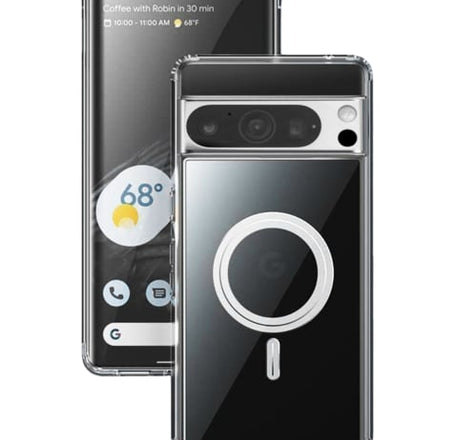 Google Pixel 9 / 9 Pro Wireless Charging Case - CLEAR (Full Bottom Close) (Only Ground Shipping)