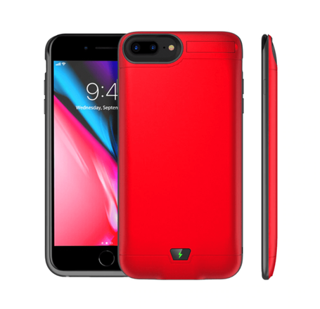 Portable Protective Charging Case 8500mAh for iPhone 8P/7P/6SP/6P (RED) (Only Ground Shipping)