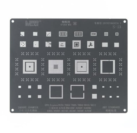 MaAnt BGA Reballing Stencils For Galaxy A10/A105F/A202F/A305N/A40S/A505F/A515F/A530F/A600F/A750F