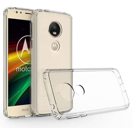 Motorola G6 Play / E5 / E5Plaly Hybrid Case with Air Cushion Technology -CLEAR (Only Ground Shipping)