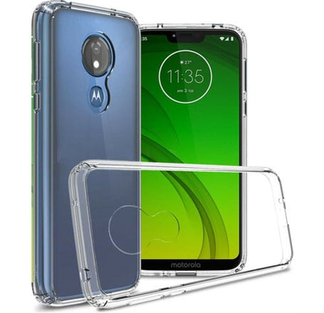 Motorola G7 Hybrid Case with Air Cushion Technology - CLEAR (Only Ground Shipping)