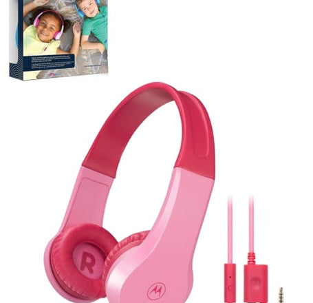 Motorola JR200 Kids Over-Ear Headphones - PINK (Only Ground Shipping)