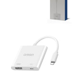 Onten 2in1 USB L to HDMI + PD Converter (With Chip)