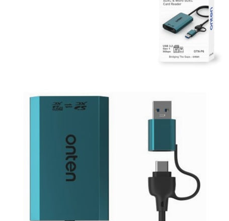 Onten 3in2 USB C + A Expander (USB C + microSD Card Reader + USB 3.2 )