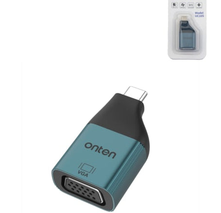 Onten USB C to VGA Adapter (2K / 60Hz)