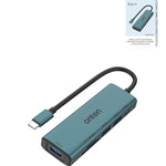 Onten 7in1 USB C Expander (SD/TF Card Reader +3 Ports USB HUB + PD3.0)