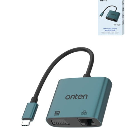 Onten 2in1 USB C to VGA Adapter