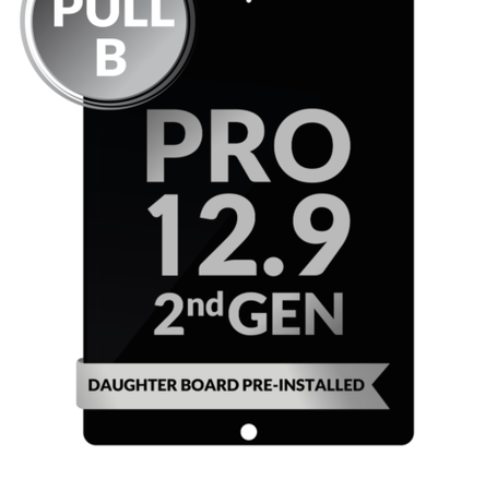 iPad Pro 12.9 (2nd Gen/2017) LCD Assembly (BLACK) (Daughter Board ) (OEM Pull B Grade)