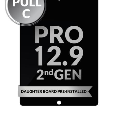 iPad Pro 12.9 (2nd Gen/2017) LCD Assembly (BLACK) (Daughter Board ) (OEM Pull C Grade)