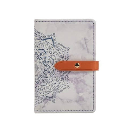 Universal Back Phone Datura Flower Leather Card Slot (PURPLE) (Only Ground Shipping)