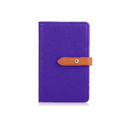 Universal Back Phone Leather Wallet Cash ID Credit Card Slot (PURPLE) (Only Ground Shipping)