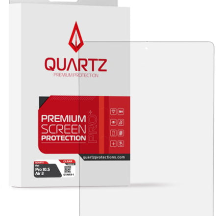 QUARTZ Clear Tempered Glass for iPad Pro 10.5 / Air 3 (Pack of 5)