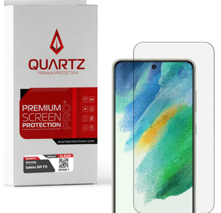 QUARTZ Clear Tempered Glass for Galaxy S21 FE (Single Pack)