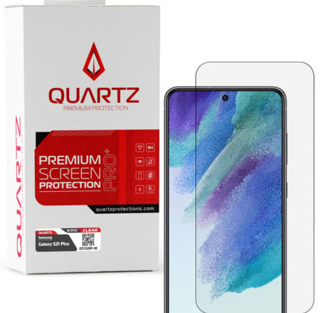 QUARTZ Clear Tempered Glass for Galaxy S21 Plus (Pack of 10)