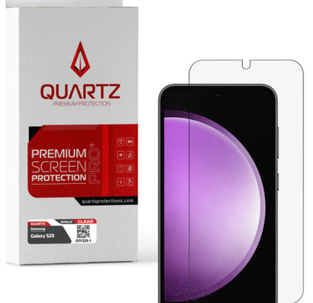 QUARTZ Clear Tempered Glass for Galaxy S23 (Single Pack)