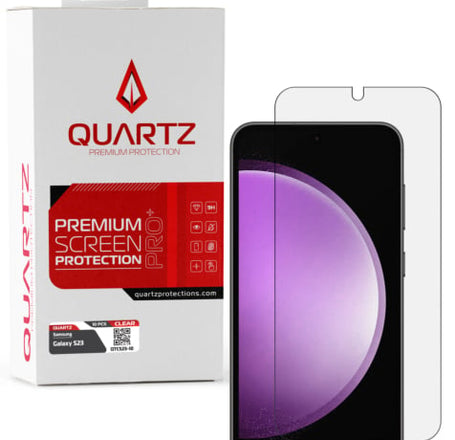 QUARTZ Clear Tempered Glass for Galaxy S23 (Pack of 10)