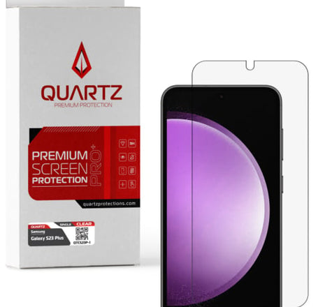 QUARTZ Clear Tempered Glass for Galaxy S23 Plus (Single Pack)