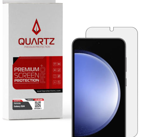 QUARTZ Clear Tempered Glass for Galaxy S24 / S25 (Single Pack)